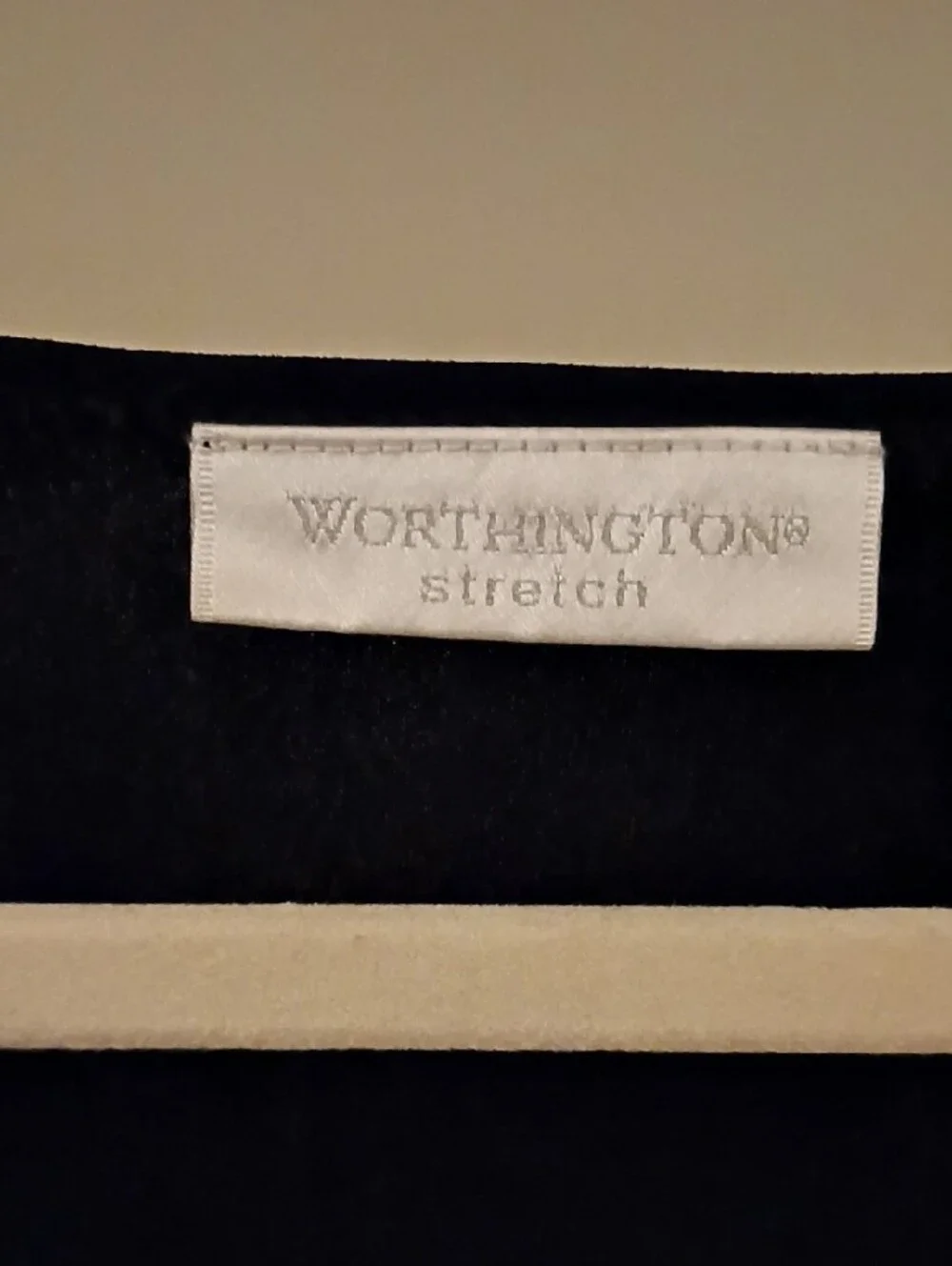 Worthington Black V-Neck Short Sleeve Blouse | Size S - Picture 2 of 6